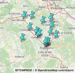 Mappa Via Querciatella, 50052 Certaldo FI, Italia (10.70588)