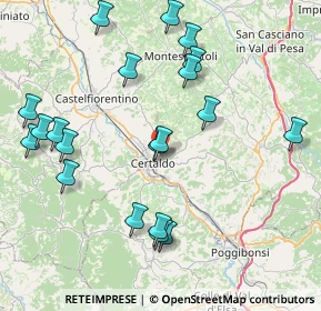 Mappa Via Querciatella, 50052 Certaldo FI, Italia (9.3025)