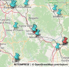 Mappa A1 - Autostrada del Sole, 52028 San Giovanni Valdarno AR, Italia (21.9565)