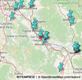 Mappa A1 - Autostrada del Sole, 52028 San Giovanni Valdarno AR, Italia (21.138)