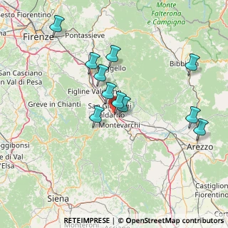 Mappa A1 - Autostrada del Sole, 52028 Terranuova Bracciolini AR, Italia (14.55545)