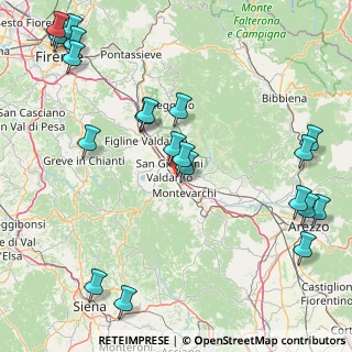 Mappa A1 - Autostrada del Sole, 52028 San Giovanni Valdarno AR, Italia (22.4175)