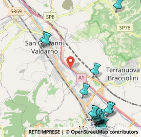 Mappa A1 - Autostrada del Sole, 52028 San Giovanni Valdarno AR, Italia (3.21)