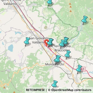 Mappa A1 - Autostrada del Sole, 52028 San Giovanni Valdarno AR, Italia (4.49231)