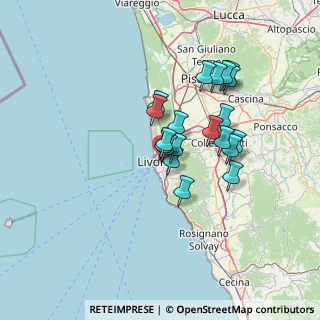 Mappa Via Tonci, 57122 Livorno LI, Italia (11.091)