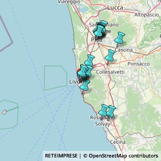 Mappa Via Tonci, 57122 Livorno LI, Italia (12.483)