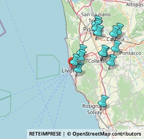 Mappa Via Borra, 57123 Livorno LI, Italia (14.38467)