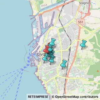 Mappa Piazza dei Mille, 57122 Livorno LI, Italia (1.00833)