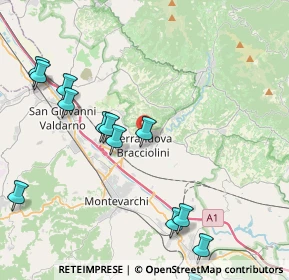 Mappa 52028 Terranuova Bracciolini AR, Italia (5.15077)