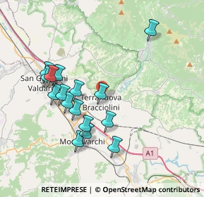 Mappa 52028 Terranuova Bracciolini AR, Italia (3.71625)