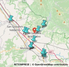 Mappa 52028 Terranuova Bracciolini AR, Italia (3.66615)