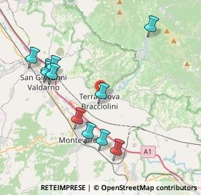 Mappa 52028 Terranuova Bracciolini AR, Italia (4.29455)