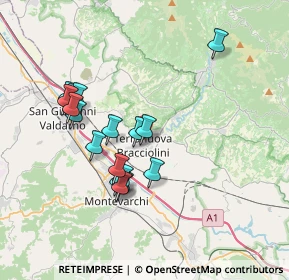 Mappa 52028 Terranuova Bracciolini AR, Italia (3.49059)