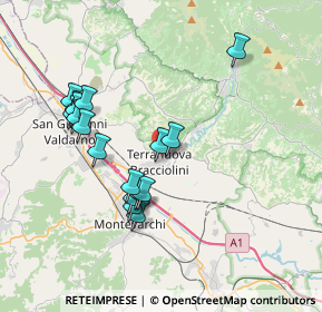 Mappa 52028 Terranuova Bracciolini AR, Italia (3.66412)