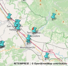 Mappa 52028 Terranuova Bracciolini AR, Italia (5.47643)