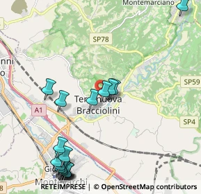 Mappa 52028 Terranuova Bracciolini AR, Italia (2.8625)
