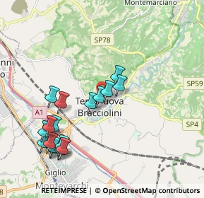 Mappa 52028 Terranuova Bracciolini AR, Italia (2.11529)