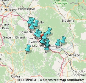 Mappa 52028 Terranuova Bracciolini AR, Italia (8.28176)