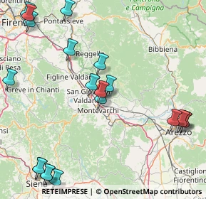 Mappa 52028 Terranuova Bracciolini AR, Italia (22.8165)