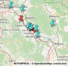 Mappa 52028 Terranuova Bracciolini AR, Italia (10.85455)
