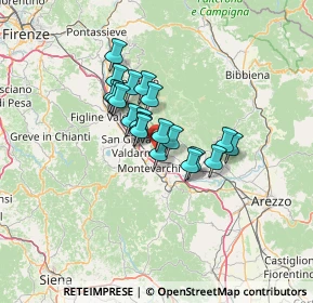 Mappa 52028 Terranuova Bracciolini AR, Italia (9.1365)