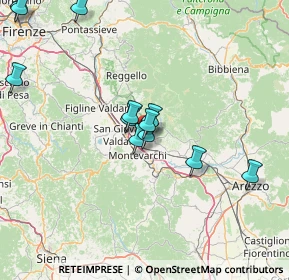 Mappa 52028 Terranuova Bracciolini AR, Italia (16.11333)