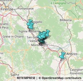 Mappa 52028 Terranuova Bracciolini AR, Italia (5.54)