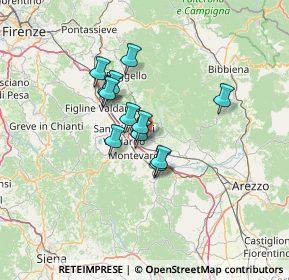 Mappa 52028 Terranuova Bracciolini AR, Italia (9.87167)