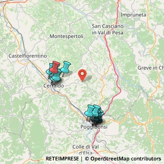 Mappa Via Bagnano, 50052 Certaldo FI, Italia (8.009)