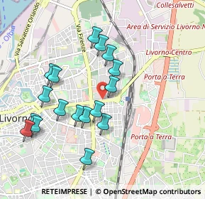 Mappa Viale Giosuè Carducci, 57121 Livorno LI, Italia (0.95706)