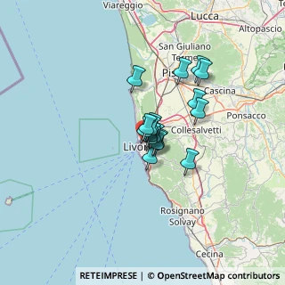 Mappa Via Alfonso Lamarmora, 57122 Livorno LI, Italia (7.98471)
