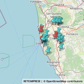 Mappa 57122 Livorno LI, Italia (10.9565)