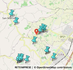 Mappa Via Montegiacomo, 60030 Monsano AN, Italia (2.56867)