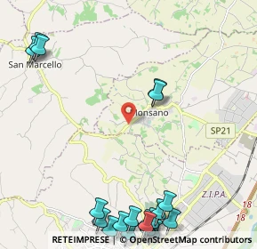 Mappa Via Montegiacomo, 60030 Monsano AN, Italia (3.3045)