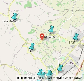 Mappa Via Montegiacomo, 60030 Monsano AN, Italia (3.30091)