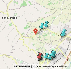 Mappa Via Montegiacomo, 60030 Monsano AN, Italia (2.79538)