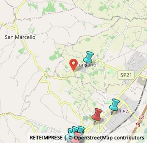 Mappa Via Montegiacomo, 60030 Monsano AN, Italia (3.7795)