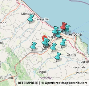 Mappa Via Montegiacomo, 60030 Monsano AN, Italia (10.65071)