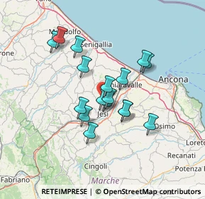 Mappa Via Montegiacomo, 60030 Monsano AN, Italia (11.00824)