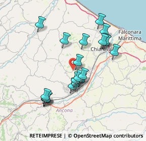 Mappa Via Montegiacomo, 60030 Monsano AN, Italia (6.9845)