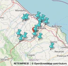 Mappa Via S. Martino, 60030 Monsano AN, Italia (11.57286)