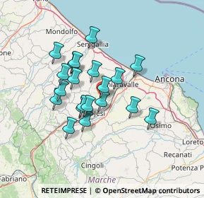 Mappa Via S. Martino, 60030 Monsano AN, Italia (11.251)