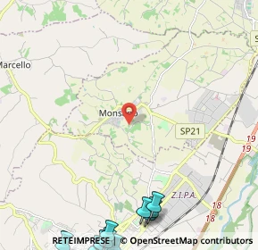 Mappa Via S. Martino, 60030 Monsano AN, Italia (3.87364)