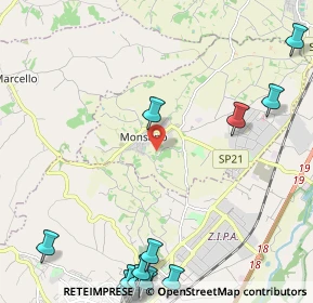 Mappa Via S. Martino, 60030 Monsano AN, Italia (3.578)