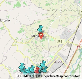 Mappa Via S. Martino, 60030 Monsano AN, Italia (3.391)