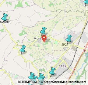 Mappa Via S. Martino, 60030 Monsano AN, Italia (3.48583)