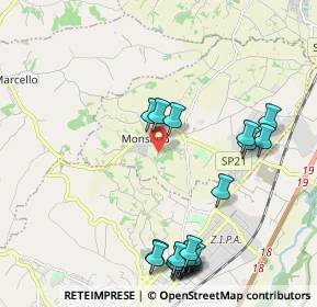 Mappa Via S. Martino, 60030 Monsano AN, Italia (2.5575)