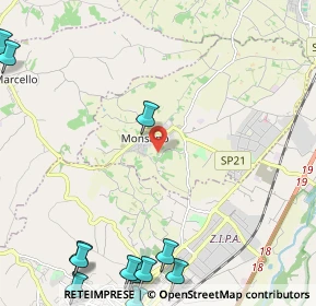 Mappa Via S. Martino, 60030 Monsano AN, Italia (3.61417)