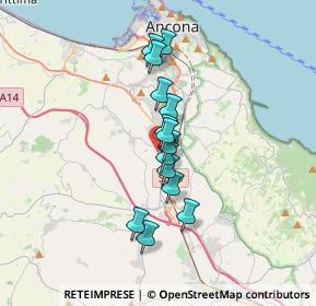 Mappa Via Primo Maggio, 60131 Ancona AN, Italia (2.63429)