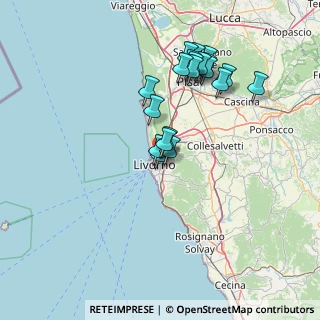 Mappa Piazza Della Barriera Garibaldi, 57122 Livorno LI, Italia (13.783)